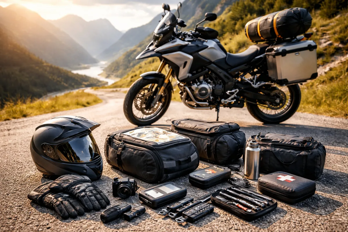 Quels accessoires de moto indispensables pour un road trip réussi